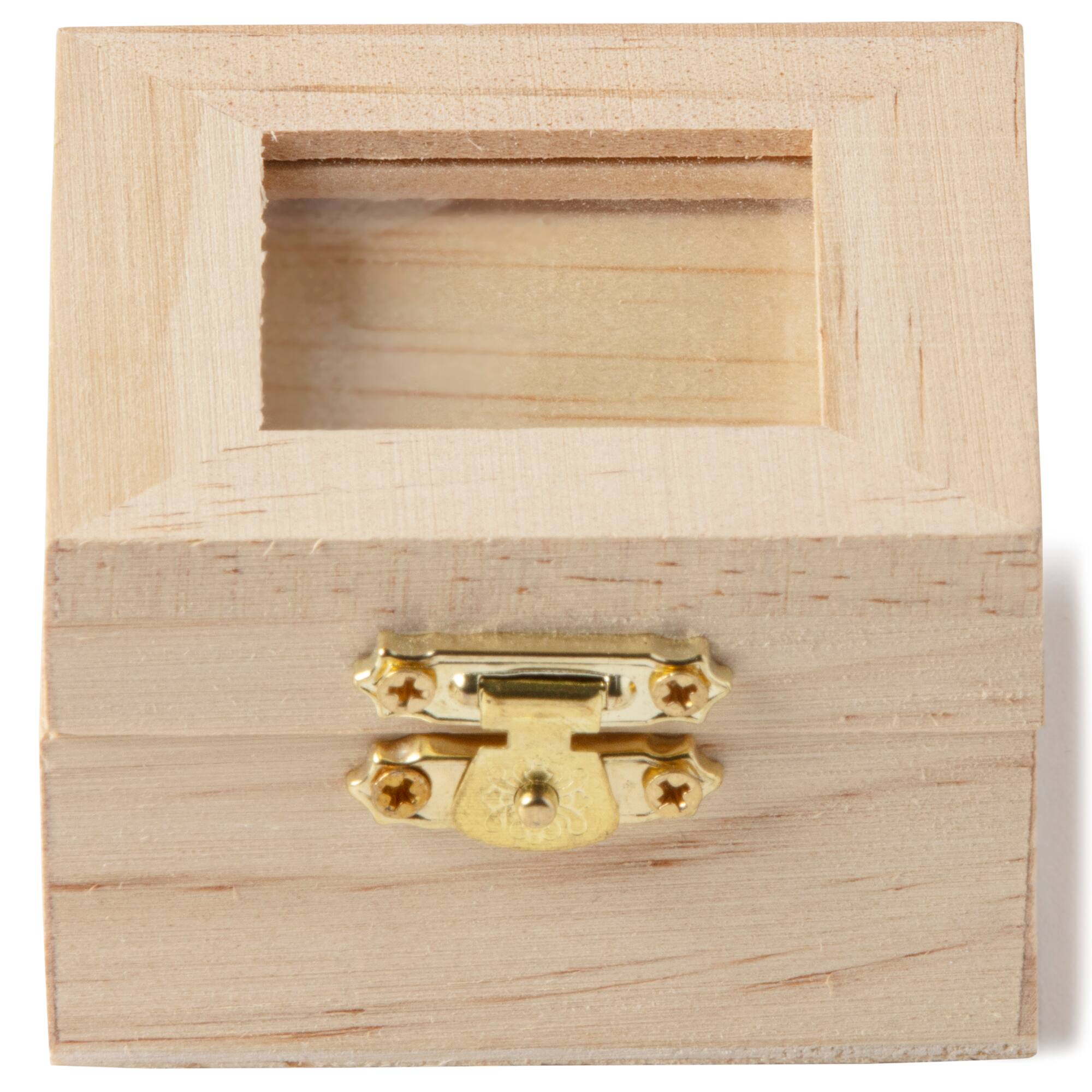 Mini Wood Box with Window Lid by Make Market®